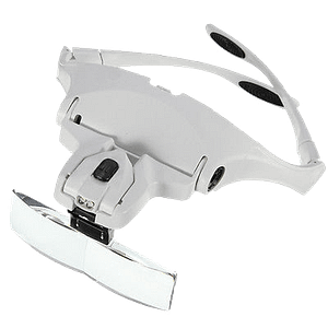 Optic Magnifier with 5 lenses and light